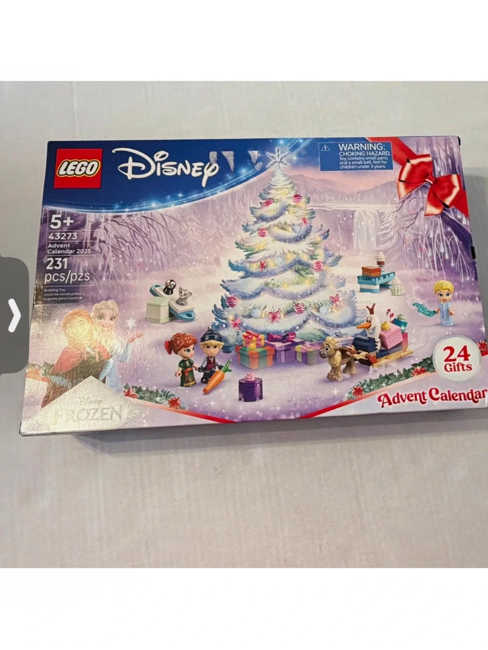 LEGO Disney Frozen Advent Calendar Box - Purple, White, Blue